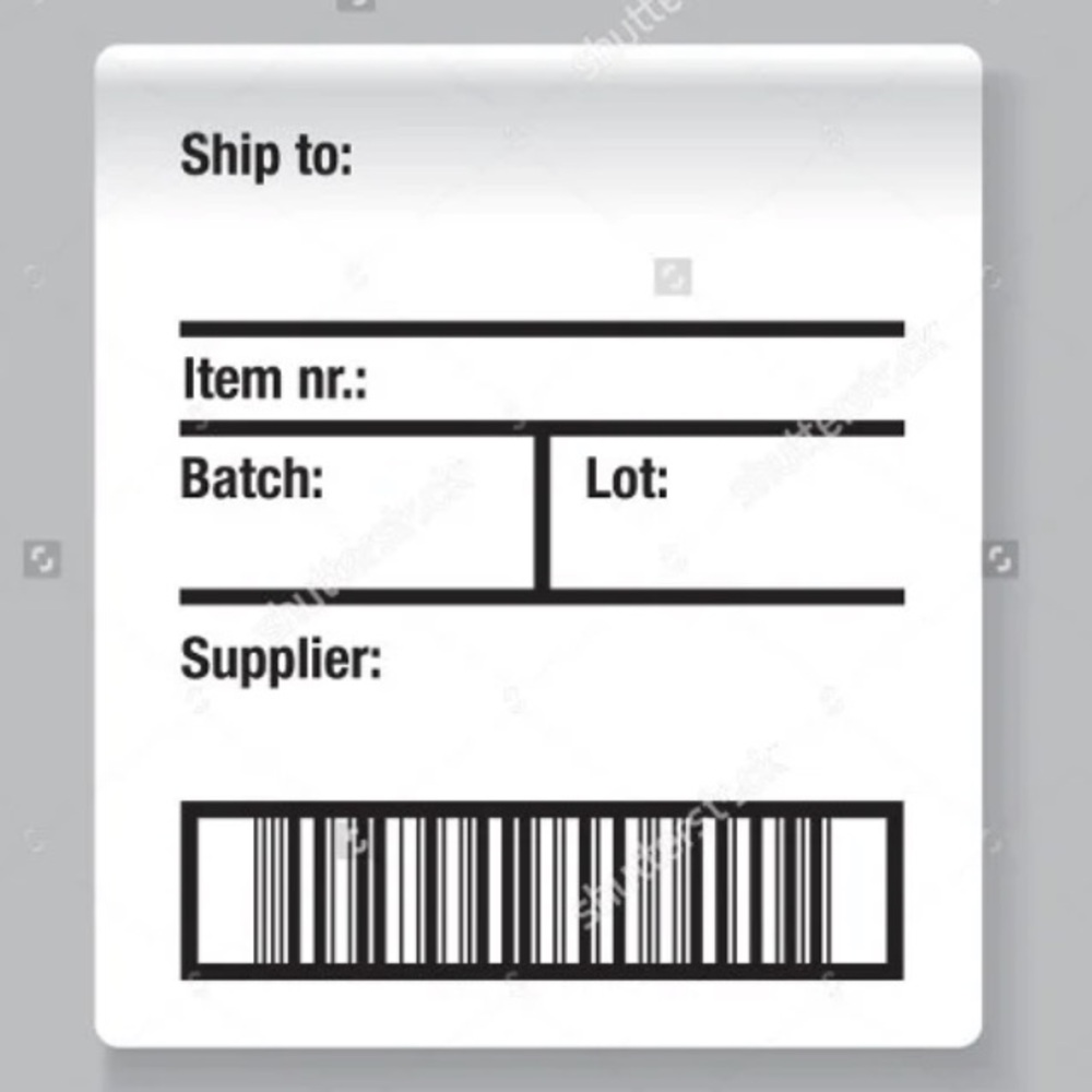 Shipping label
